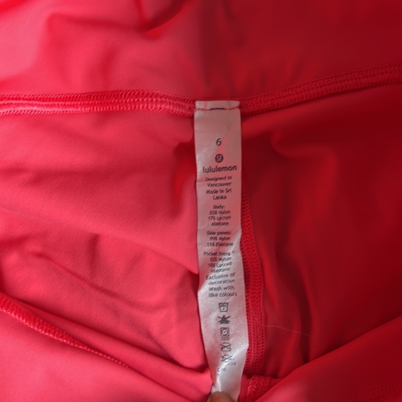 Lululemon On Pace Crop Glossy Hot Pink 6 - Picture 5 of 7